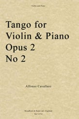Tango, Op. Posthumous 2, No. 2 Violin and Piano cover